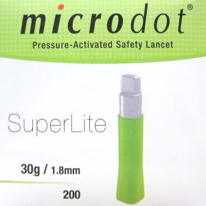 Microdot Safety Lancets SuperLite 30G/1.8mm