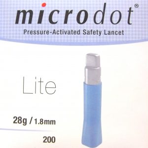 Microdot Safety Lancets Lite 28G/1.8mm
