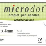 Microdot Droplet Insulin Pen Needles 32G 4mm