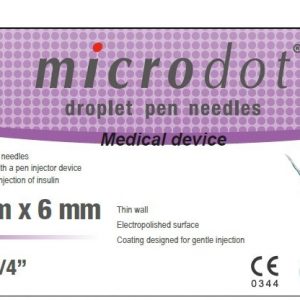 Microdot Droplet Insulin Pen Needles 31G 6mm