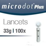 Microdot Plus Lancets 33G