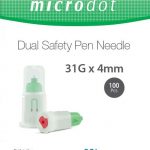 Microdot Dual Safety Insulin Needle 4mm/31G